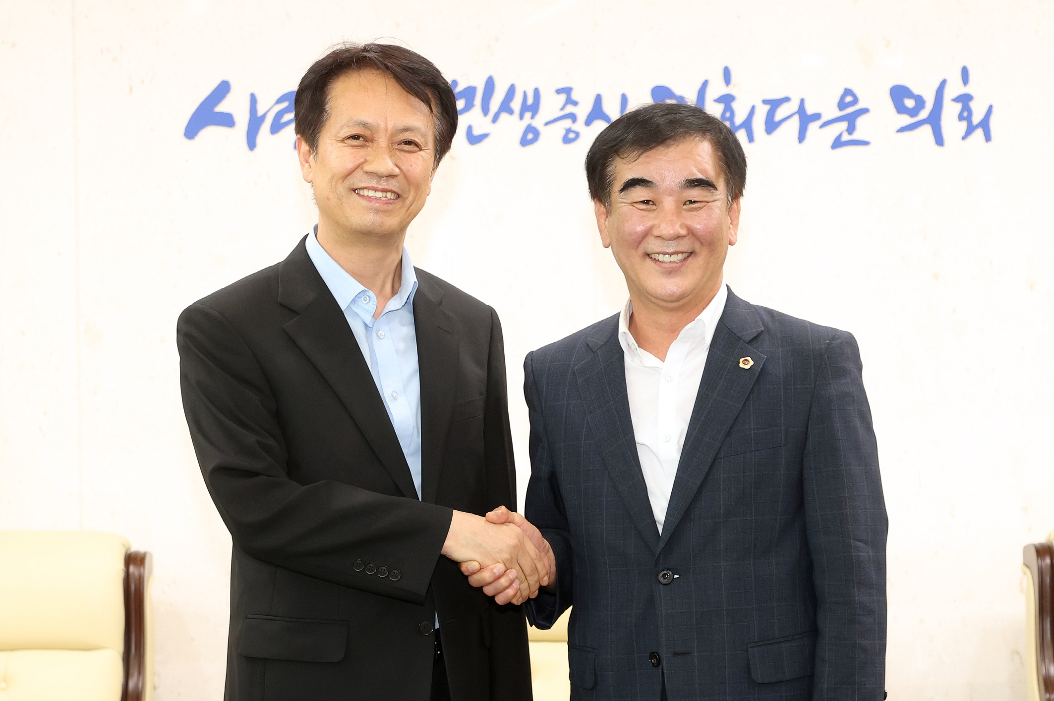 염종현 도의장, 14일 김종보 수원남부경찰서장 접견